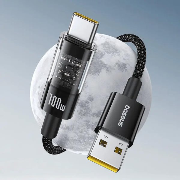 Дата кабель Baseus Gem Fast Charging USB to Type-C 100W (2m) (P10373002111) - Зображення 2