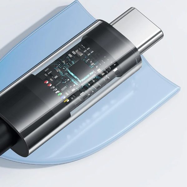 Дата кабель Baseus Gem Fast Charging USB to Type-C 100W (2m) (P10373002111) - Зображення 4