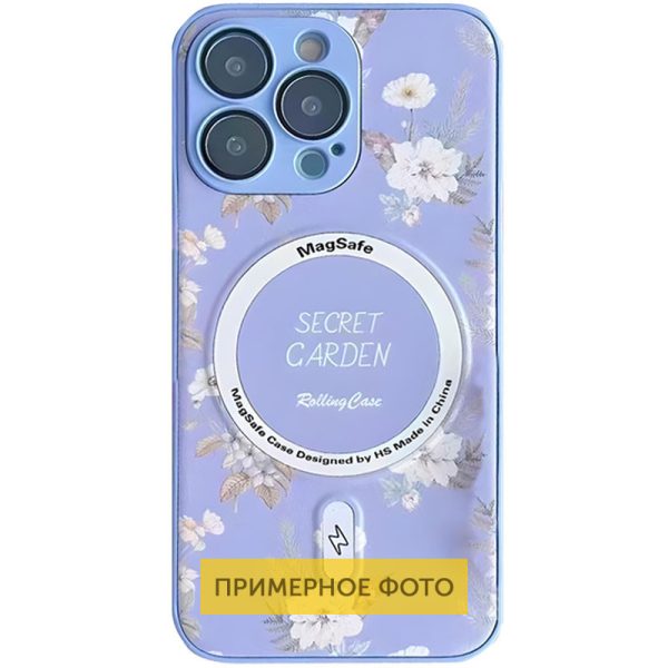 Чохол для iPhone 16 Ліловий Secret Garden with MagSafe
