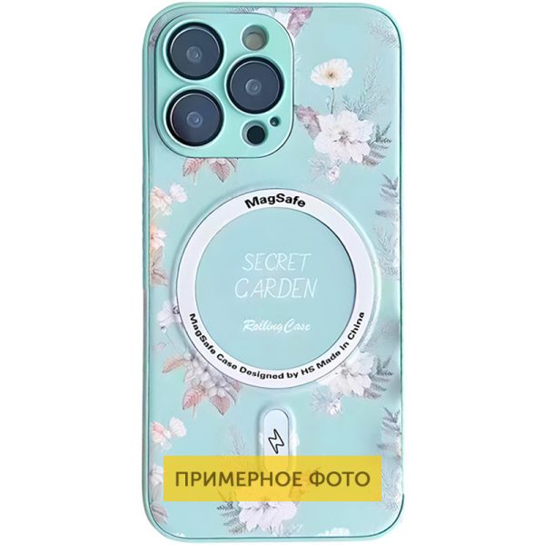 Чохол для iPhone 16 М'ятний Secret Garden with MagSafe
