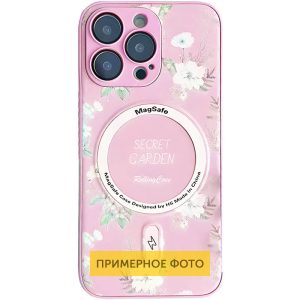 Чохол для iPhone 16 Рожевий Secret Garden with MagSafe