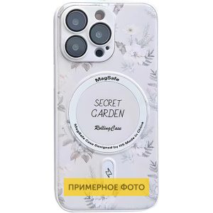 Чохол для iPhone 16 Білий Secret Garden with MagSafe