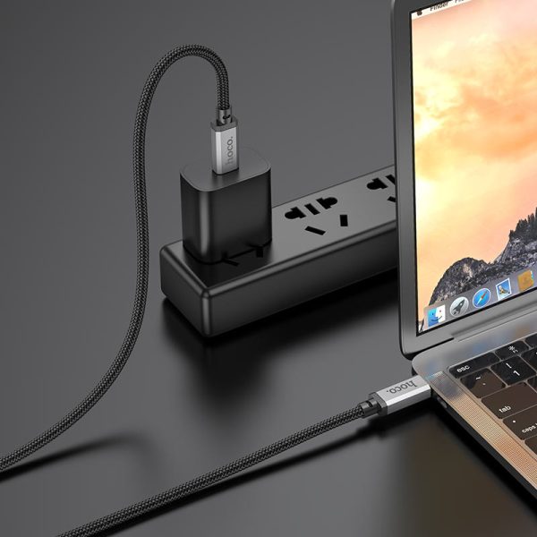 Дата кабель Hoco US05 Type-C to Type-C 100W USB4 40Gbps (1m) - Зображення 3