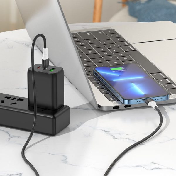 Дата кабель Borofone BX84 Rise Type-C to Lightning 20W (1m) - Зображення 4