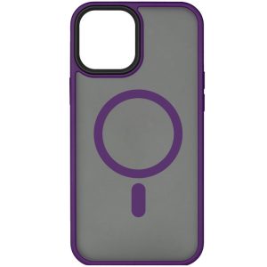 Чохол для iPhone 15 Plus Фіолетовий Metal Buttons with MagSafe