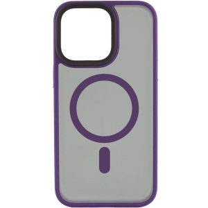Чохол для iPhone 15 Pro Max Фіолетовий Metal Buttons with MagSafe