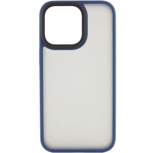 Чохол для iPhone 15 Plus Синій Metal Buttons