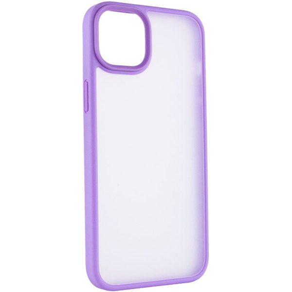 Чохол для iPhone 15 Plus Фіолетовий Metal Buttons