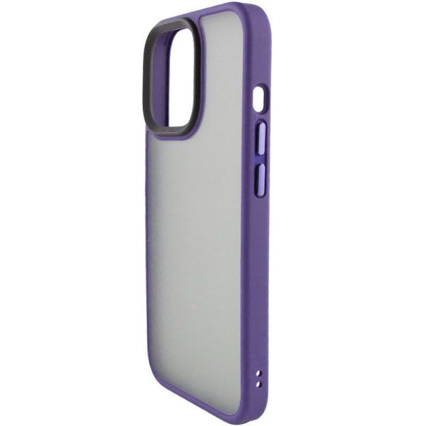 Чохол для iPhone 15 Plus Фіолетовий Metal Buttons