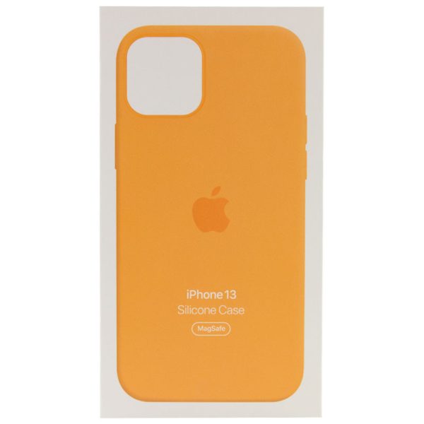 Чохол для iPhone 13 Помаранчевий Silicone case full with Magsafe and Animation - Зображення 5