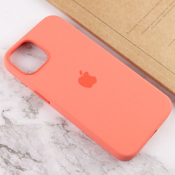 Чохол для iPhone 13 Рожевий Silicone case full with Magsafe and Animation - Зображення 7
