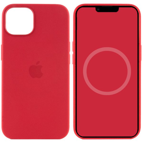 Чохол для iPhone 13 Червоний Silicone case full with Magsafe and Animation