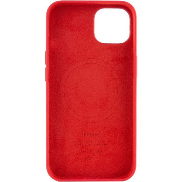 Чохол для iPhone 13 Червоний Silicone case full with Magsafe and Animation - Зображення 3