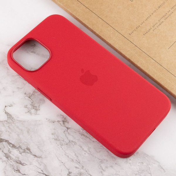 Чохол для iPhone 13 Червоний Silicone case full with Magsafe and Animation - Зображення 7