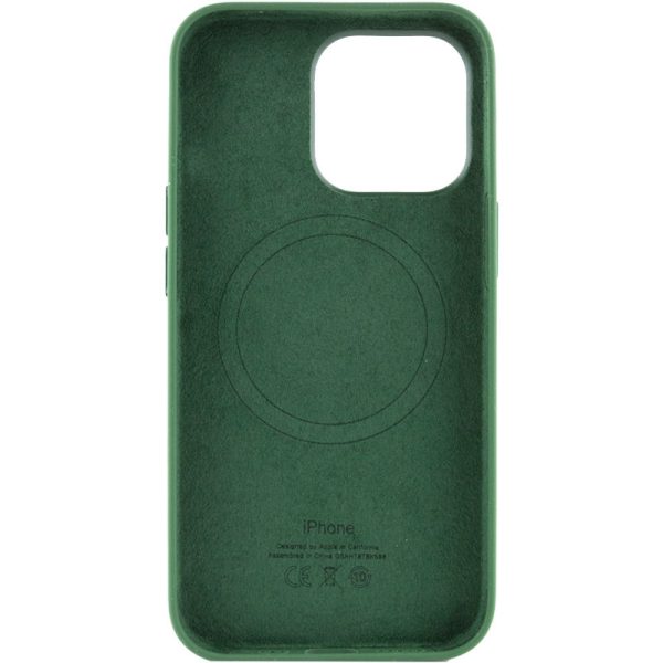 Чохол для iPhone 13 Pro Зелений Silicone case full with Magsafe and Animation - Зображення 3