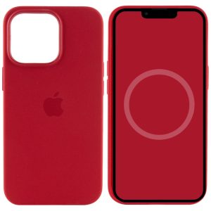 Чохол для iPhone 13 Pro Червоний Silicone case full with Magsafe and Animation