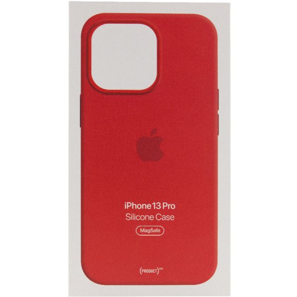 Чохол для iPhone 13 Pro Червоний Silicone case full with Magsafe and Animation - Зображення 5