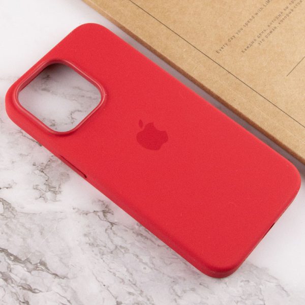 Чохол для iPhone 13 Pro Червоний Silicone case full with Magsafe and Animation - Зображення 7