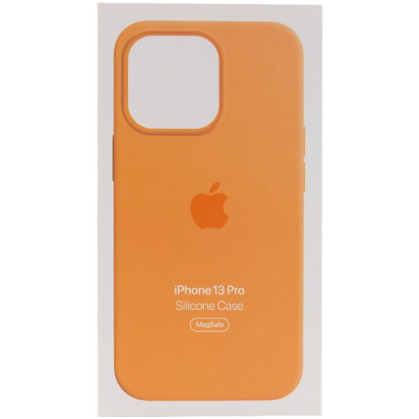 Чохол для iPhone 13 Pro Помаранчевий Silicone case full with Magsafe and Animation - Зображення 5