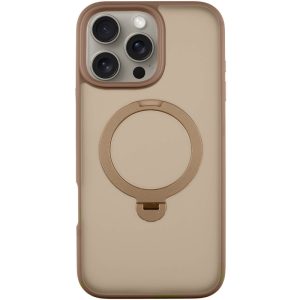 Чохол для iPhone 16 Pro Max Золотий Metal Buttons with MagSafe Colorful HQ Ring