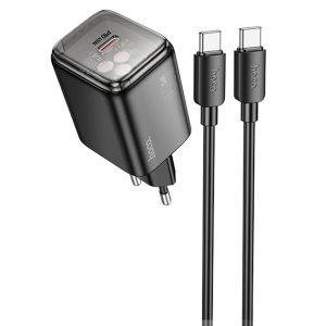 Зарядний пристрій Hoco N54 Monsoon PD45W (1USB-C) + Type-C to Type-C
