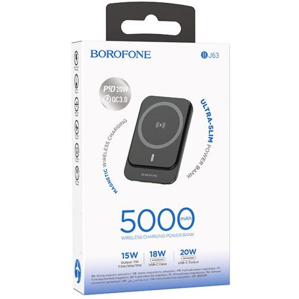 Павербанк Power Bank BOROFONE BJ63 Nimble PD20W з БЗП 5000 mAh - Зображення 6