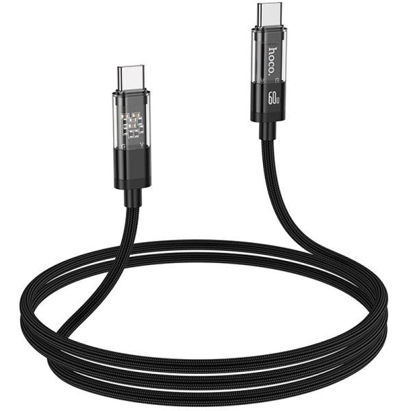 Дата кабель Hoco U116 Transparent Discovery Edition 60W Type-C to Type-C (1.2m) - Зображення 4