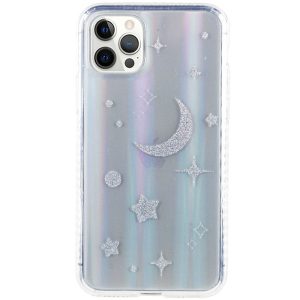 TPU+Glass чохол для Apple iPhone 12 Pro Max Місяць Aurora Space