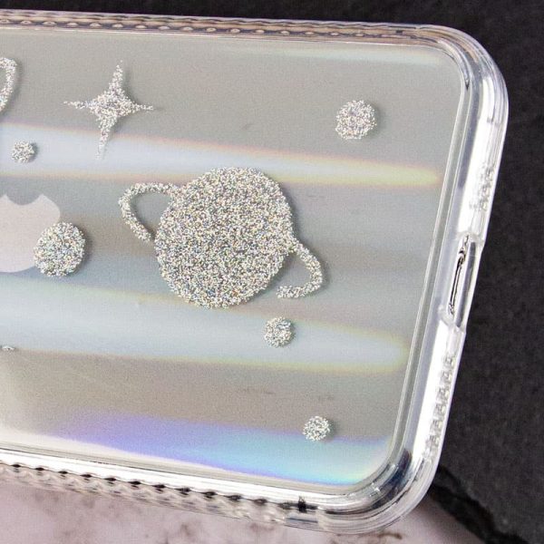 TPU+Glass чохол для Apple iPhone 12 Pro Max Планети Aurora Space - Зображення 2