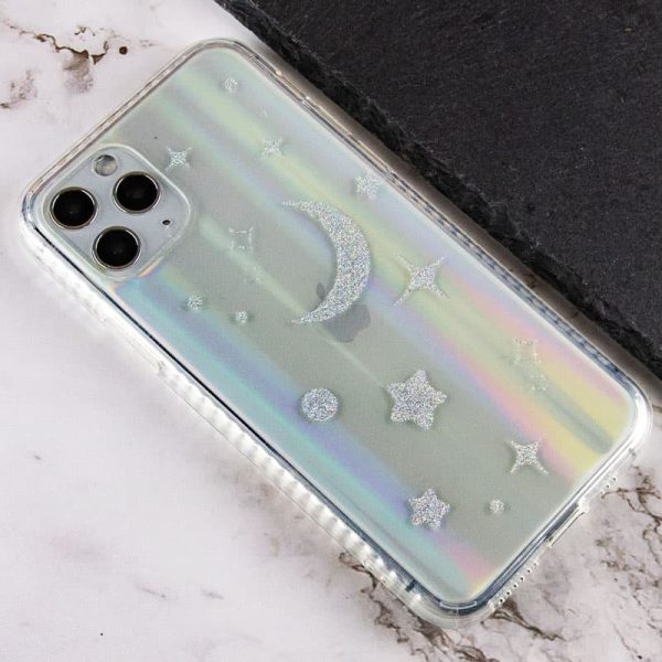 TPU+Glass чохол для Apple iPhone 11 Pro Місяць Aurora Space - Зображення 2
