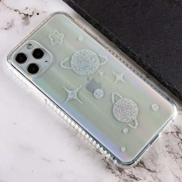 TPU+Glass чохол для Apple iPhone 11 Pro Планети Aurora Space - Зображення 2