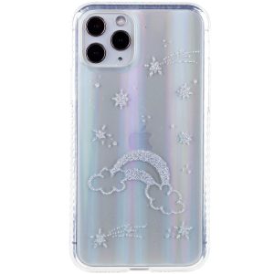 TPU+Glass чохол для Apple iPhone 11 Pro Райдуга Aurora Space