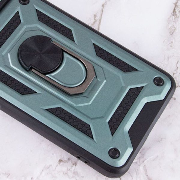 Ударостійкий чохол для Samsung Galaxy A03 Зелений Camshield Serge Ring - Зображення 2