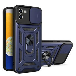 Ударостійкий чохол для Samsung Galaxy A03 Синій Camshield Serge Ring
