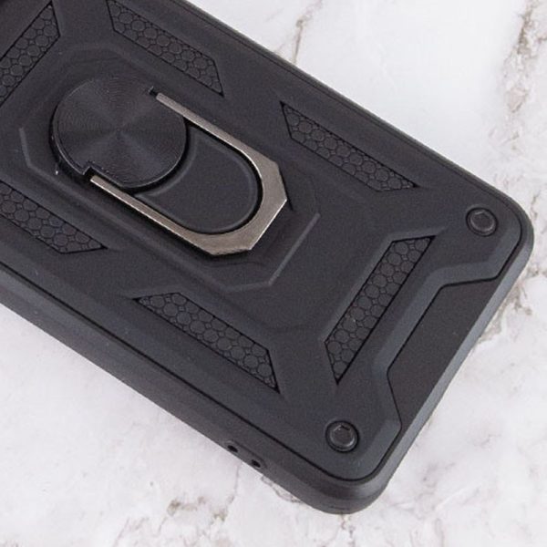Ударостійкий чохол для Samsung Galaxy A03 Чорний Camshield Serge Ring - Зображення 3