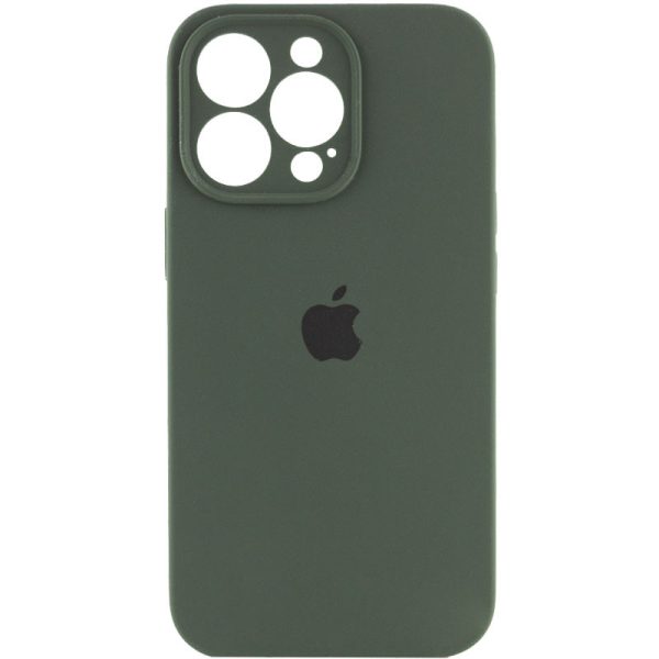 Чохол для iPhone 16 Pro Max Зелений Silicone Case Full Camera Protective