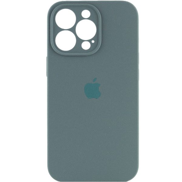 Чохол для iPhone 16 Pro Max Зелений Silicone Case Full Camera Protective