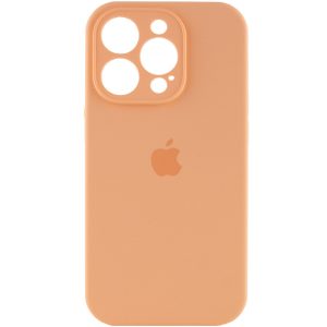Чохол для iPhone 16 Pro Max Помаранчевий Silicone Case Full Camera Protective