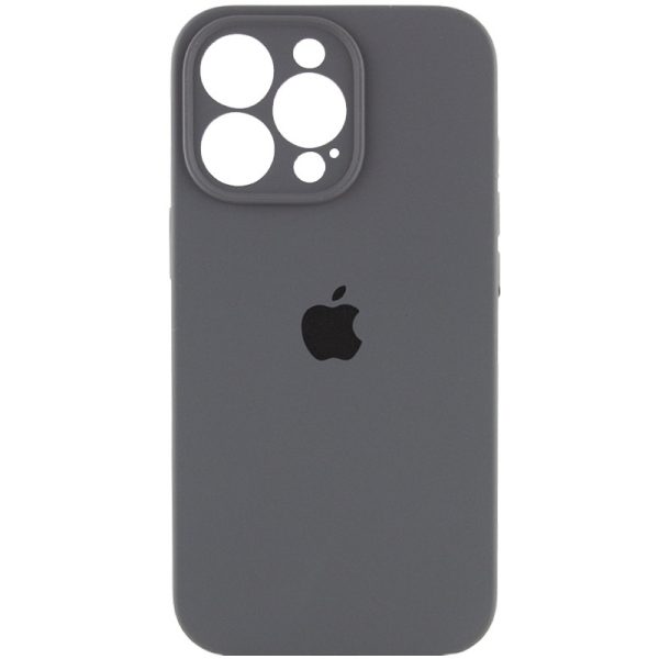 Чохол для iPhone 16 Pro Max Сірий Silicone Case Full Camera Protective