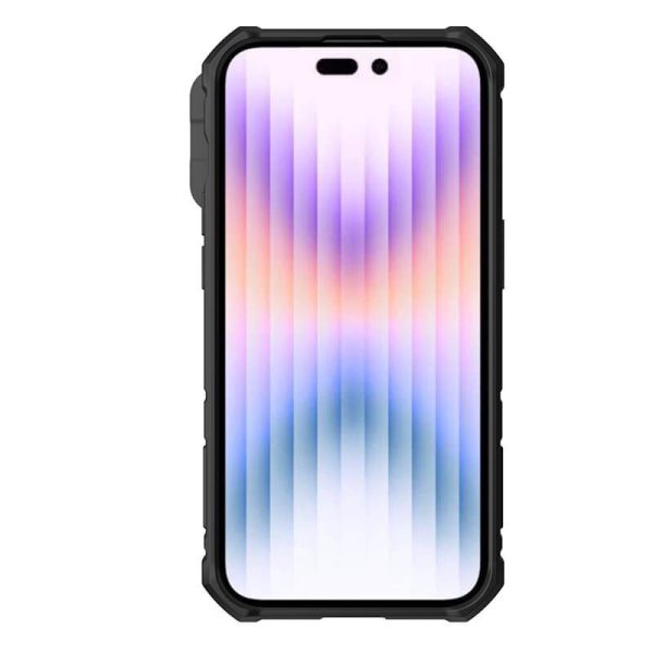 Чохол для iPhone 14 Pro Чорний Nillkin CamShield Armor Pro no logo (шторка на камеру) - Зображення 5
