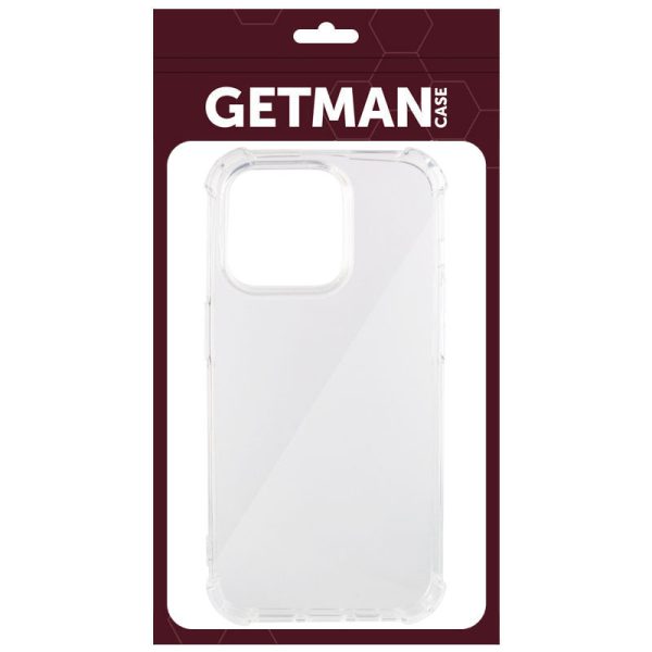 Чохол для iPhone 15 Pro Max Прозорий GETMAN Ease logo посилені кути - Зображення 8
