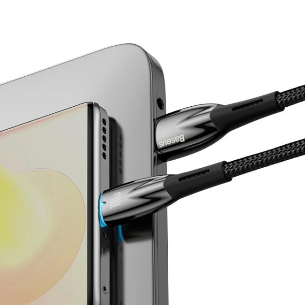Дата кабель Baseus Glimmer Series Fast Charging Data Cable USB to Type-C 100W 2m (CADH00050) - Зображення 3