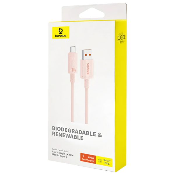 Дата кабель Baseus Habitat Series Fast Charging USB to Type-C 100W (1m) (P10360203421) - Зображення 5