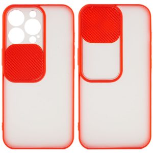 Чохол для iPhone 13 Pro Червоний Camshield mate TPU зі шторкою