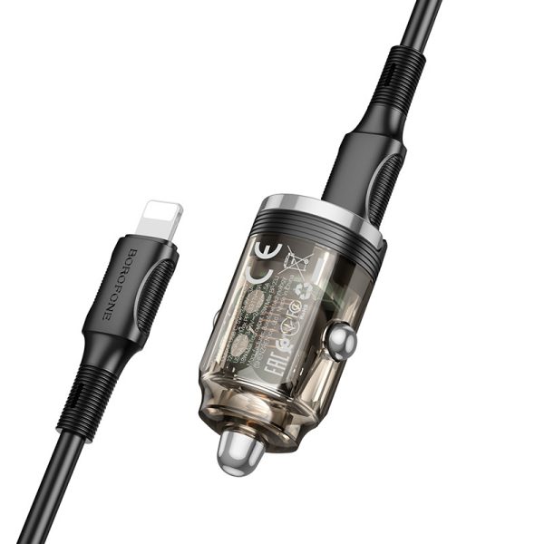 АЗП Borofone BZ29A Talented PD36W+QC3.0 (1C1A) + Type-C to Lightning - Зображення 3