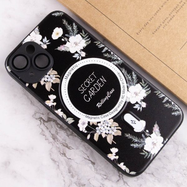 Чохол для iPhone 15 Чорний Secret Garden with MagSafe - Зображення 4