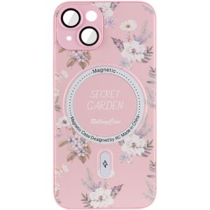 Чохол для iPhone 15 Рожевий Secret Garden with MagSafe