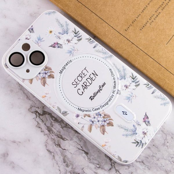 Чохол для iPhone 15 Білий Secret Garden with MagSafe - Зображення 4