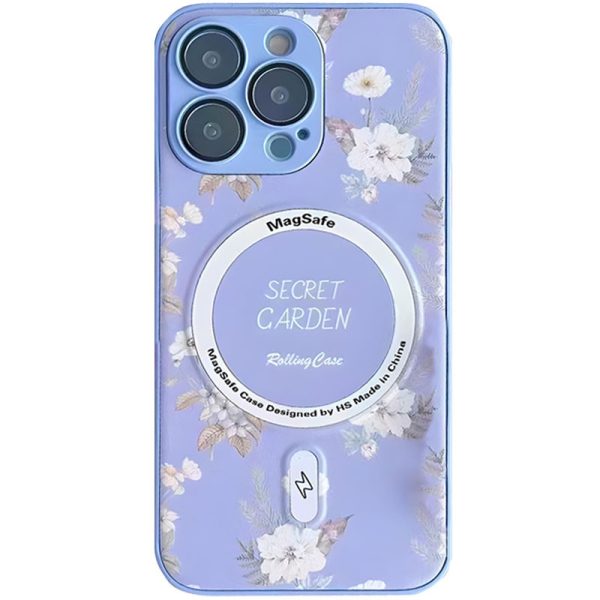 Чохол для iPhone 15 Pro Ліловий Secret Garden with MagSafe