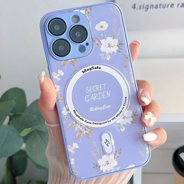 Чохол для iPhone 15 Pro Ліловий Secret Garden with MagSafe - Зображення 2